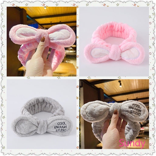 Băng đô hỗ trợ trang điểm rửa mặt thiết kế hoạt hình đáng yêu dành cho nữ