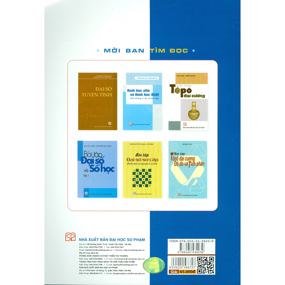 Sách - Bài tập Đại số tuyến tính