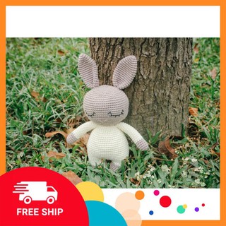 [FREESHIP] [Xả Hàng] Thỏ xám áo trắng – Quà tặng cho bé – The Bunny