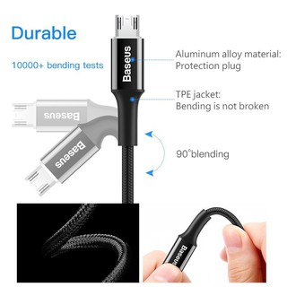 Cáp sạc nhanh cho Android, Micro USB Yiven Baseus - Huco Việt Nam