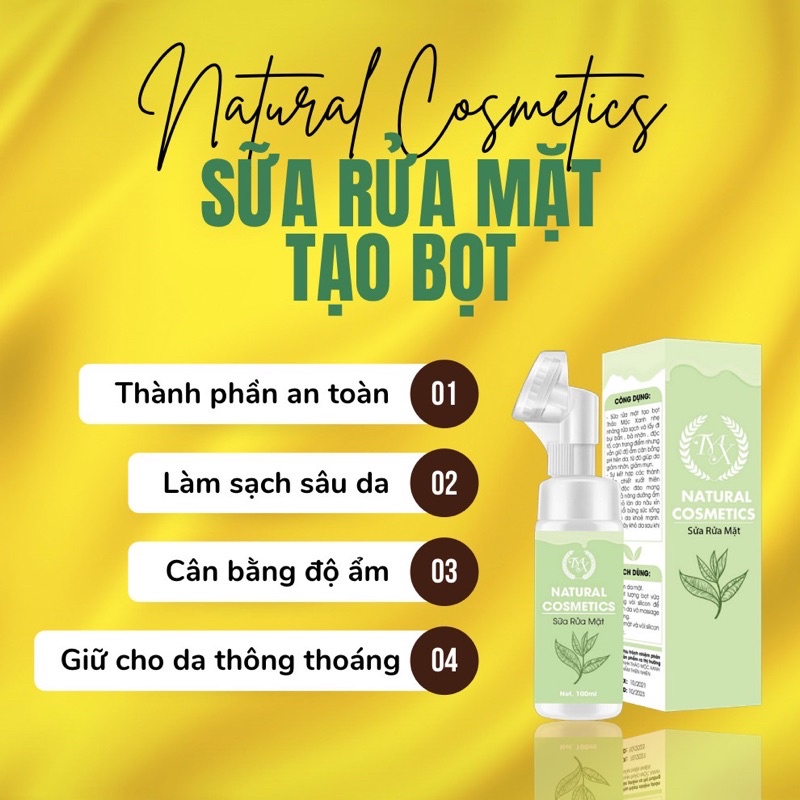 2 lọ sữa rửa mặt thảo mộc xanh