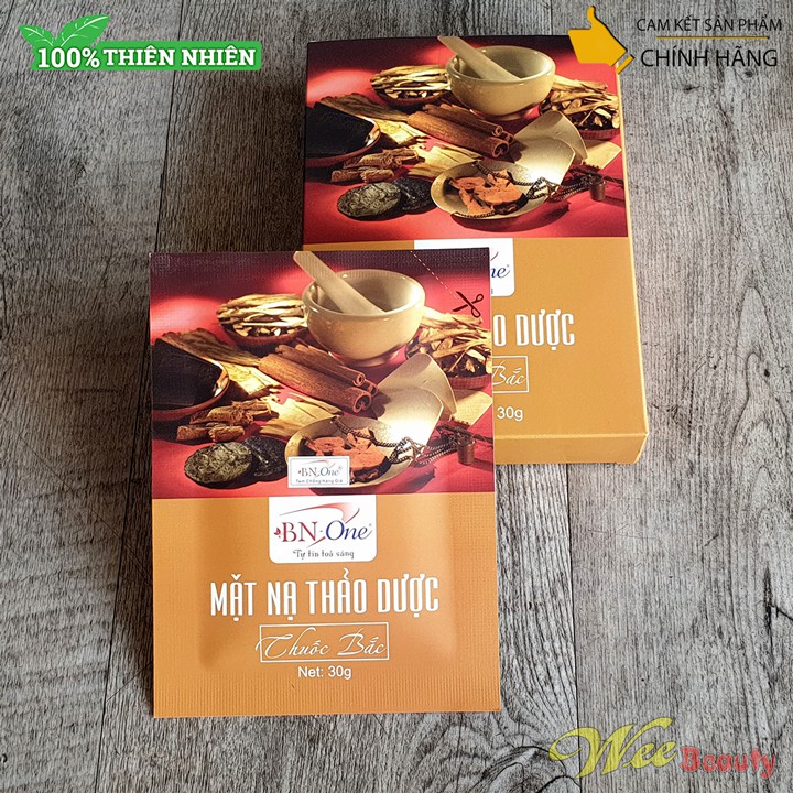 [Hộp 05 gói] Mặt Nạ Thảo Dược Thuốc Bắc BN-ONE [Gói 30g] [Sử dụng 3-4 lần/gói]