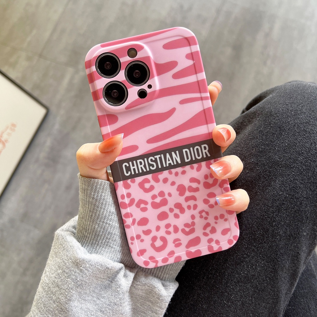 Ốp Điện Thoại Mềm In Hình Báo Hồng Sáng Tạo Cho iphone 14 13 Pro Max 11 12 Pro Max X XR XS Max 7 8 Plus Sự Bảo Vệ