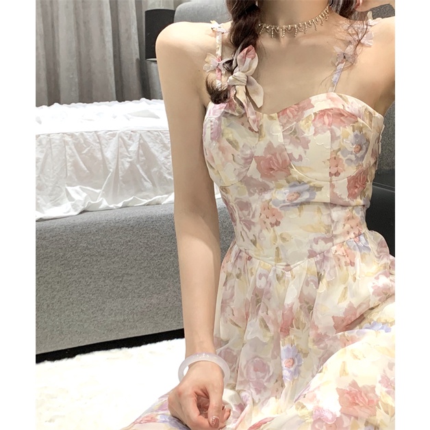 Váy Hai Dây + Áo Khoác Ngoài Mùa Hè Xinh Đẹp Thời Trang