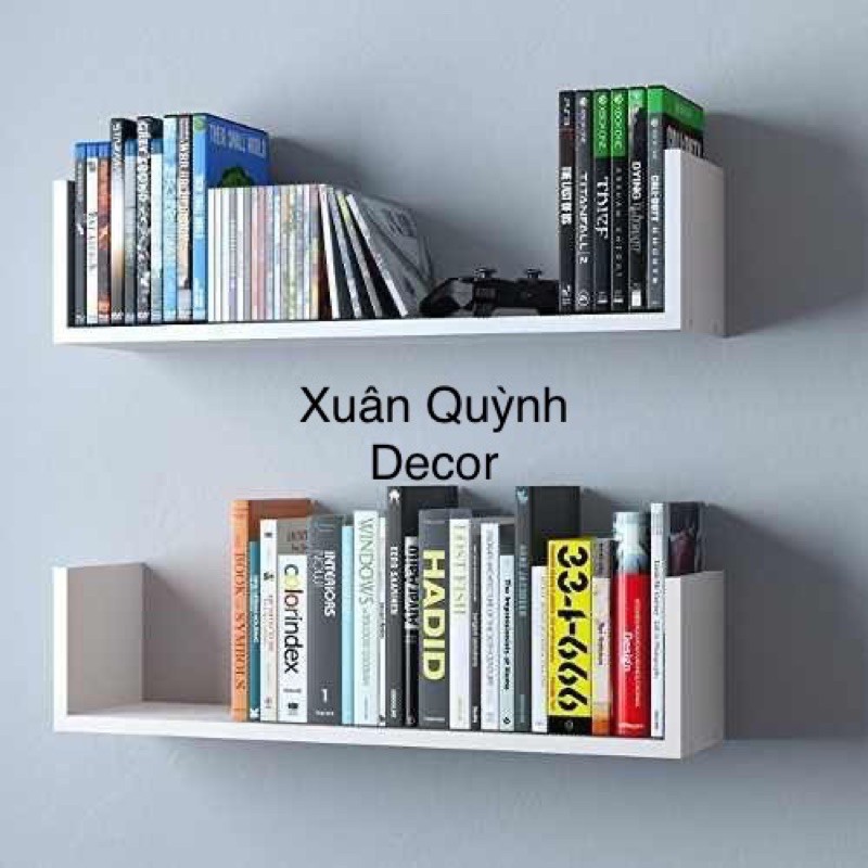 Kệ chữ u 2 màu trắng đen để, sách trang trí giá xưởng | BigBuy360 - bigbuy360.vn