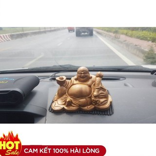 Tượng Phật Di Lặc Để Trên OTO Và Bàn Làm Việc Bằng Gỗ Ngọc Am - TẶNG 1 VÒNG ĐEO TAY -Hàng cao cấp