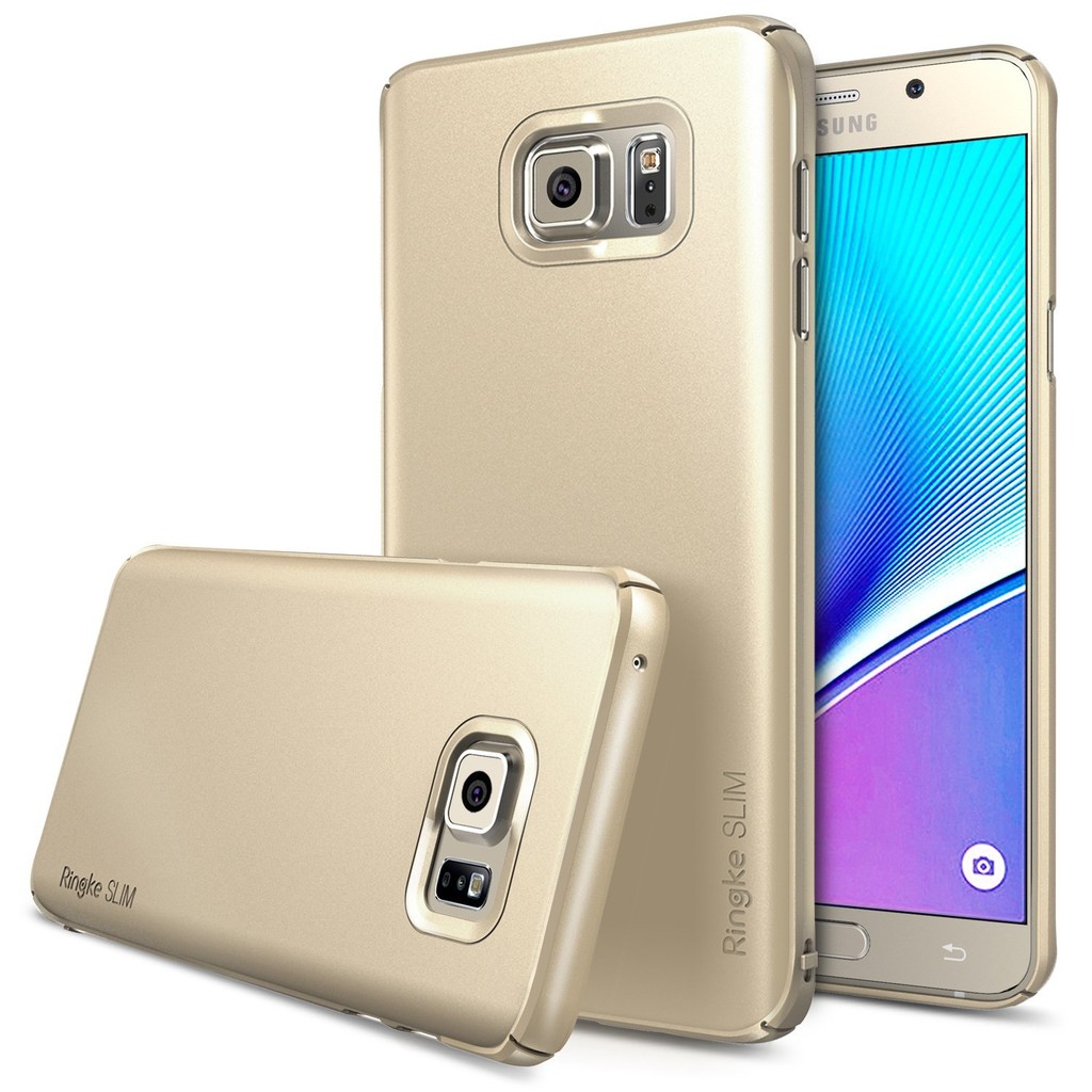 [Xả kho] Ốp lưng Ringke Slim Galaxy Note 5 - Ringke Hàn Quốc (màu Vàng Gold)