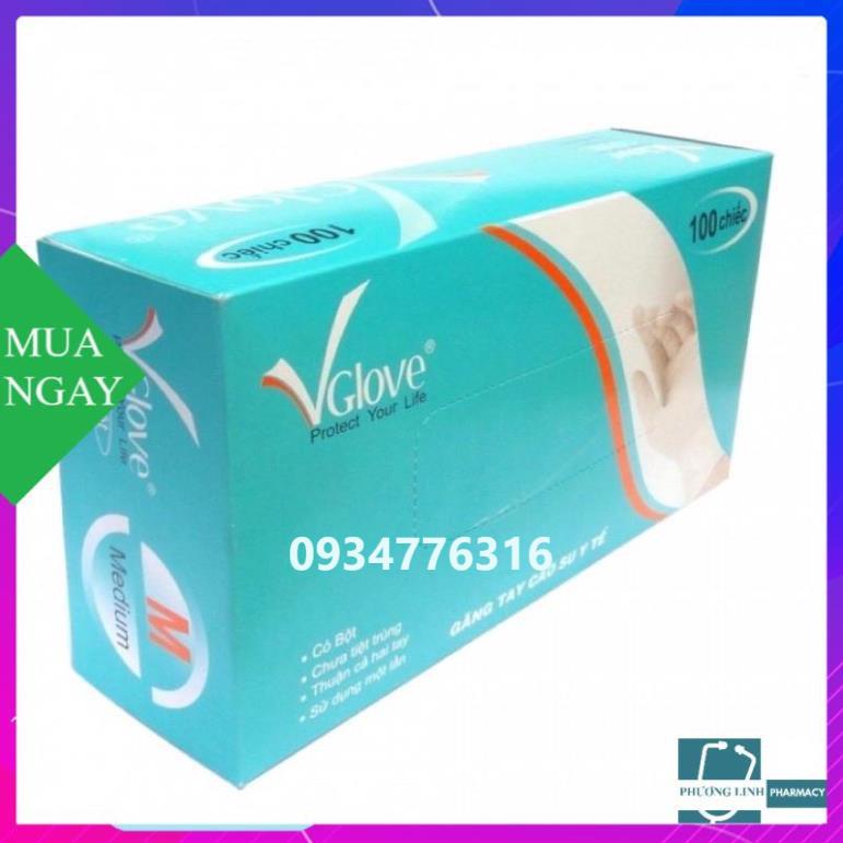Găng tay y tế Vglove hộp 100 chiếc ( M)