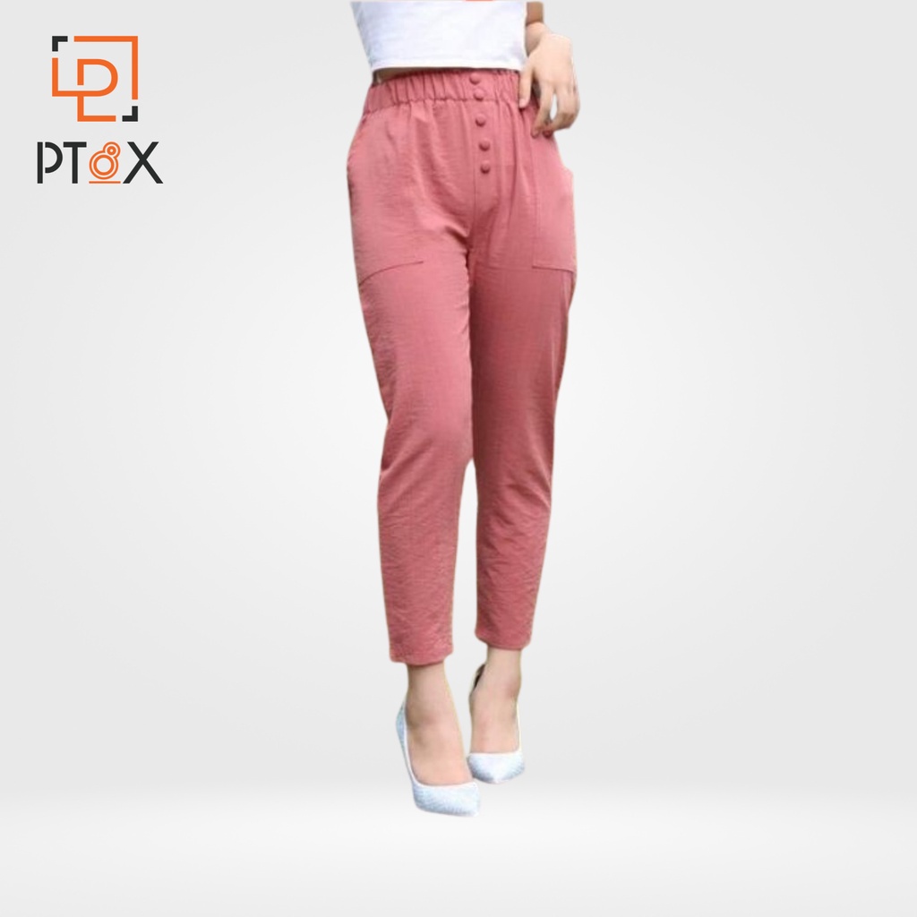 Quần baggy nhiều màu chất đũi mềm mát bọc khuy THỜI TRANG PT8X
