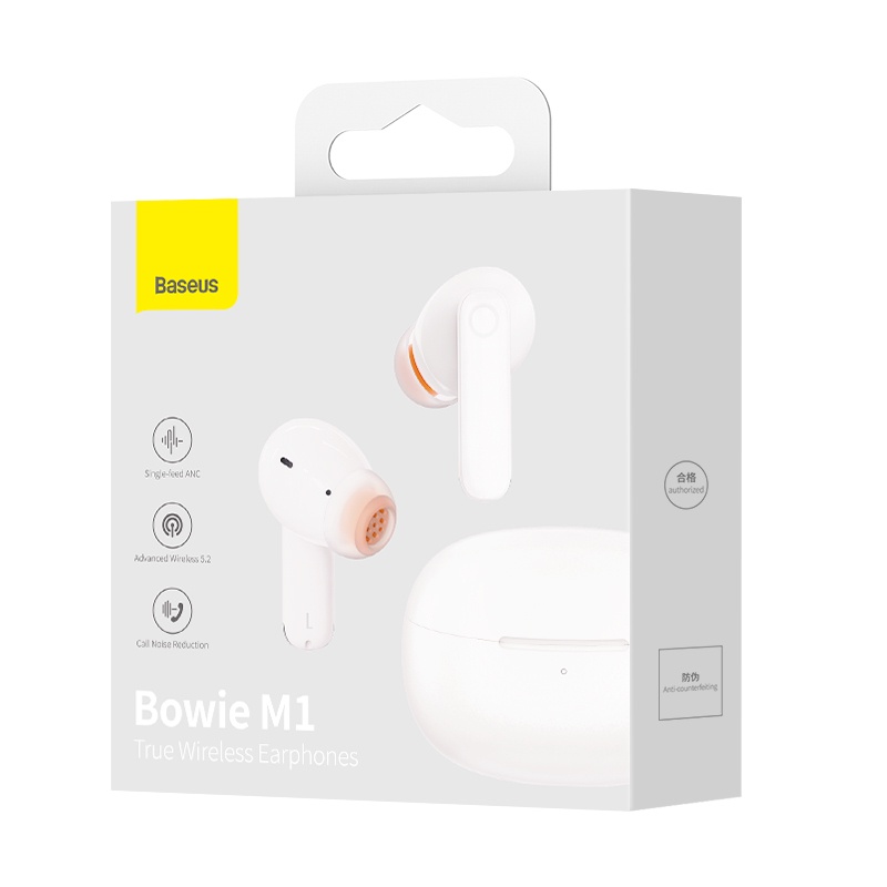 Tai nghe không dây BASEUS Bowie M1 kết nối Bluetooth 5.2 TWS 4 mic khử tiếng ồn