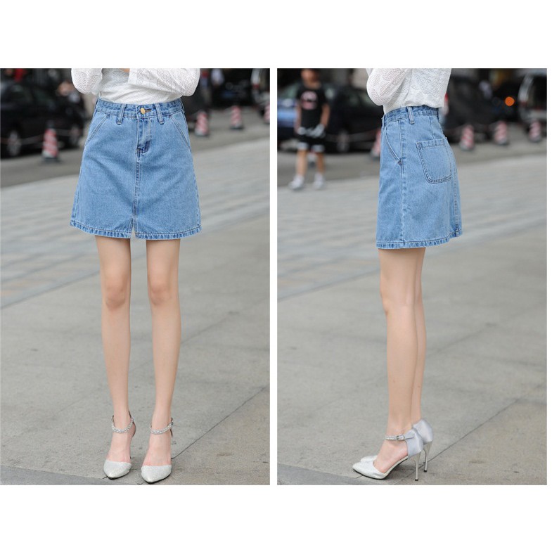 Chân váy jean dáng đẹp | BigBuy360 - bigbuy360.vn
