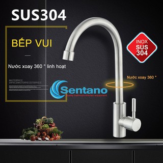 Vòi rửa chén 100% inox 304 cao cấp không gỉ dùng cho nước lạnh STN-503 ( F18 )