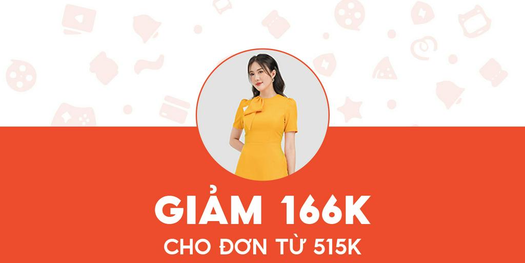- Gumac - Giảm 166K cho Đầm form A cổ nơ DC07013