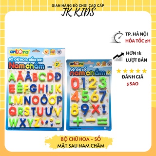 Bộ chữ cái và chữ số nam châm cho bé Antona từ nhựa nguyên sinh cao cấp