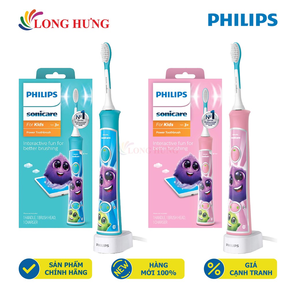 Bàn chải điện trẻ em Philips Sonicare For Kids - Hàng nhập khẩu