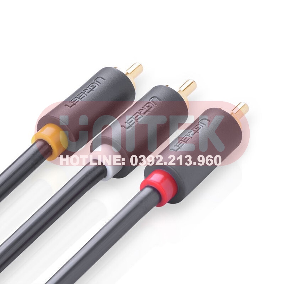 Dây Loa AV 3 ra 3 Dài 2m/3m/5m Ugreen 10525/10526/10527