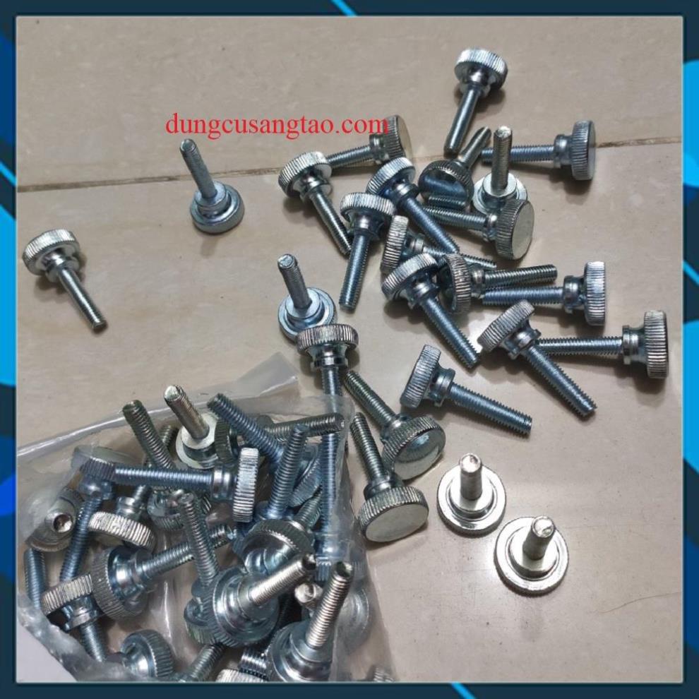 Bu lông / Ốc GS đầu phẳng - tán lớn - tán đôi dày M5 M6 cao cấp