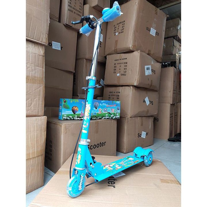 Xe trượt Scooter Có Lò Xo, Chuông và Phanh 2108-C