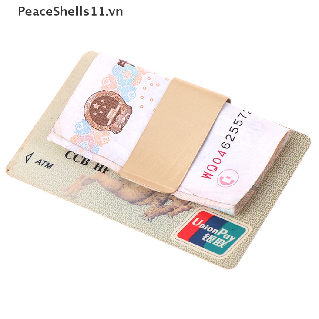 Kẹp Tiền / Thẻ Bằng Thép Không Gỉ Mỏng Cho Nam