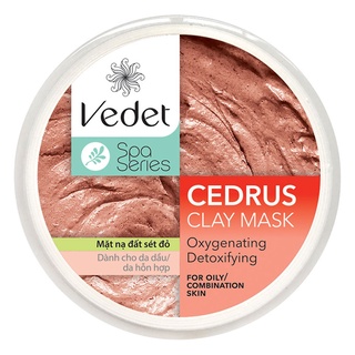 Mặt nạ đất sét đỏ sạch sâu dịu nhẹ Vedette Spa Series – Clay Mask – Cedrus 140g (dạng hũ)