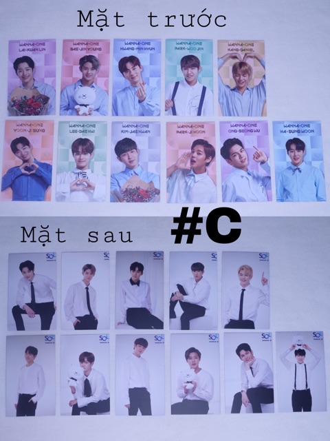 (Có sẵn) Set card Wanna One