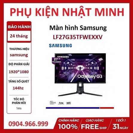 [GIÁ SỐC] Màn hình máy tính Samsung LC27G55 CONG 2K/ LC27G35 144Hz gaming sắc nét tinh tế từng góc cạnh