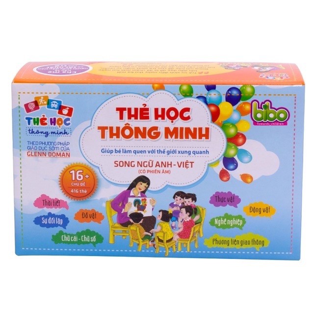 Bộ Thẻ Học Thông Minh 16 Chủ Đề Tiếng Anh - Việt