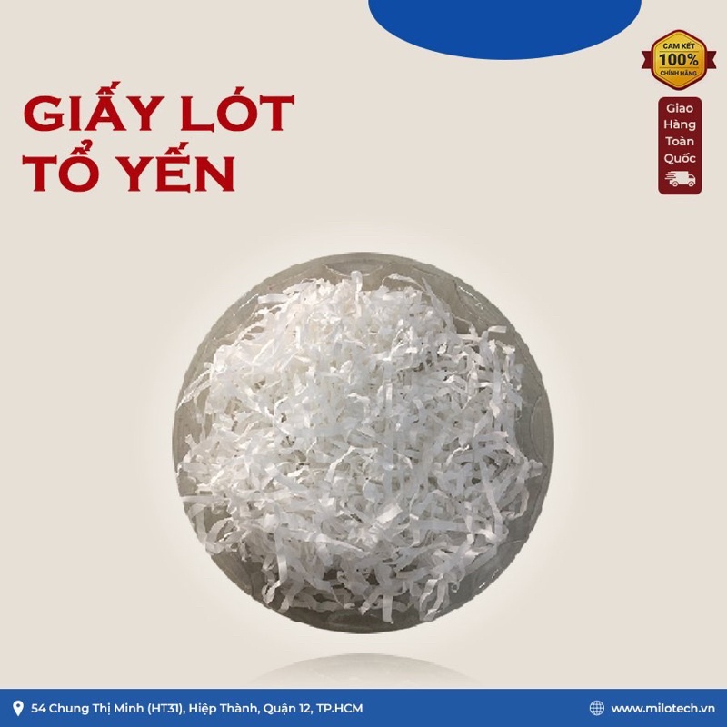 Giấy lót tổ yến hộp quà cao cấp 0.5kg - PHụ kiện yến sào MILOTECH