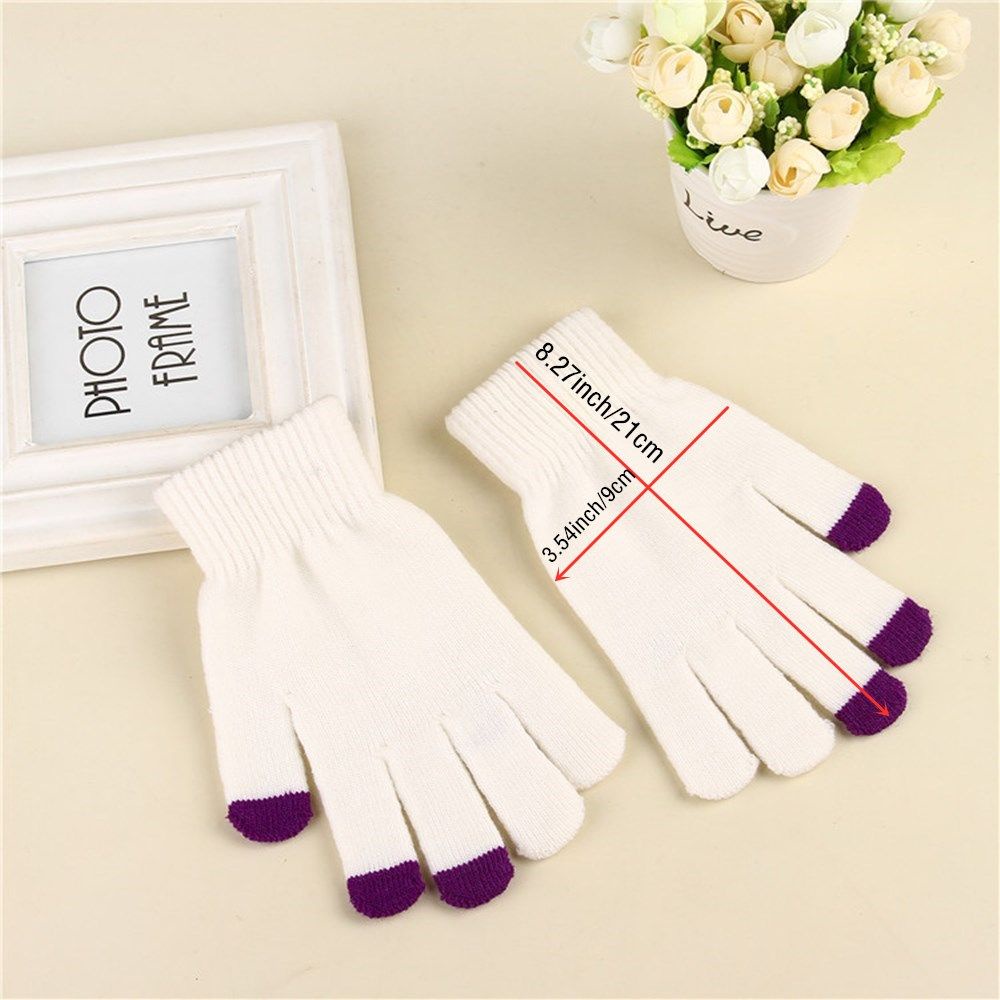 Găng tay giữ ấm co giãn thời trang mùa đông cho nam nữ