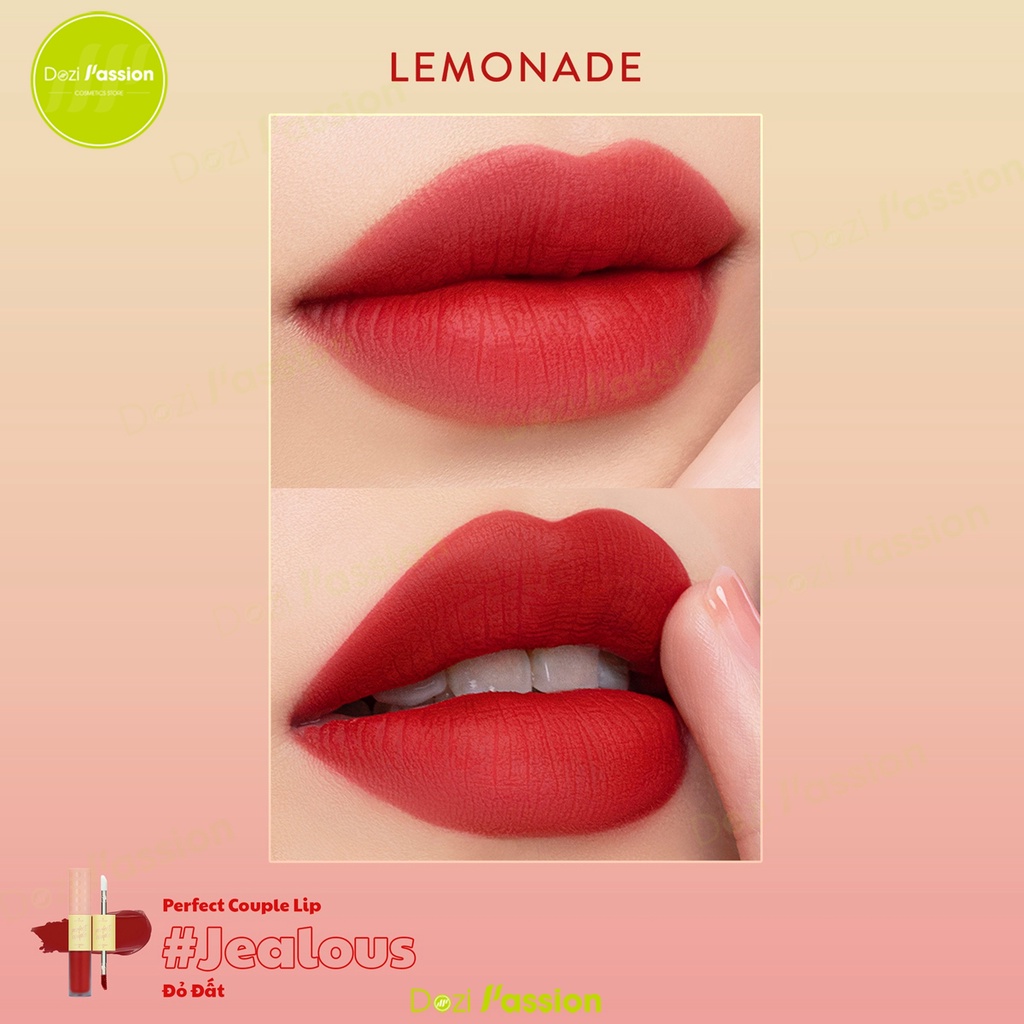 Son Kem Lì Lemonade Perfect Couple Lip 2 đầu