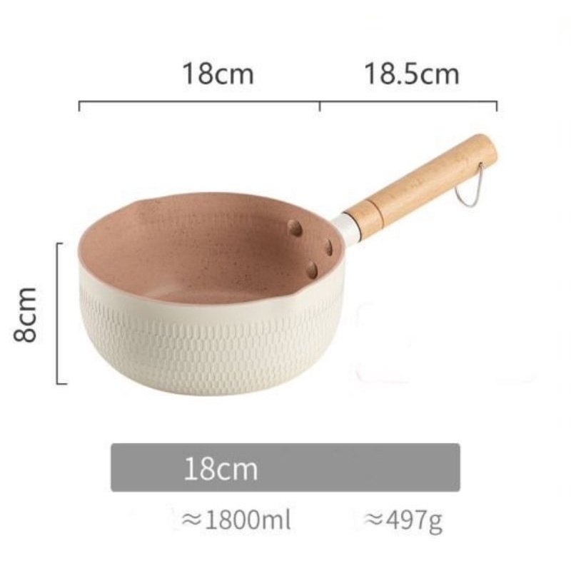 Chảo vân đá chống dính nấu được mọi bếp, 18cm