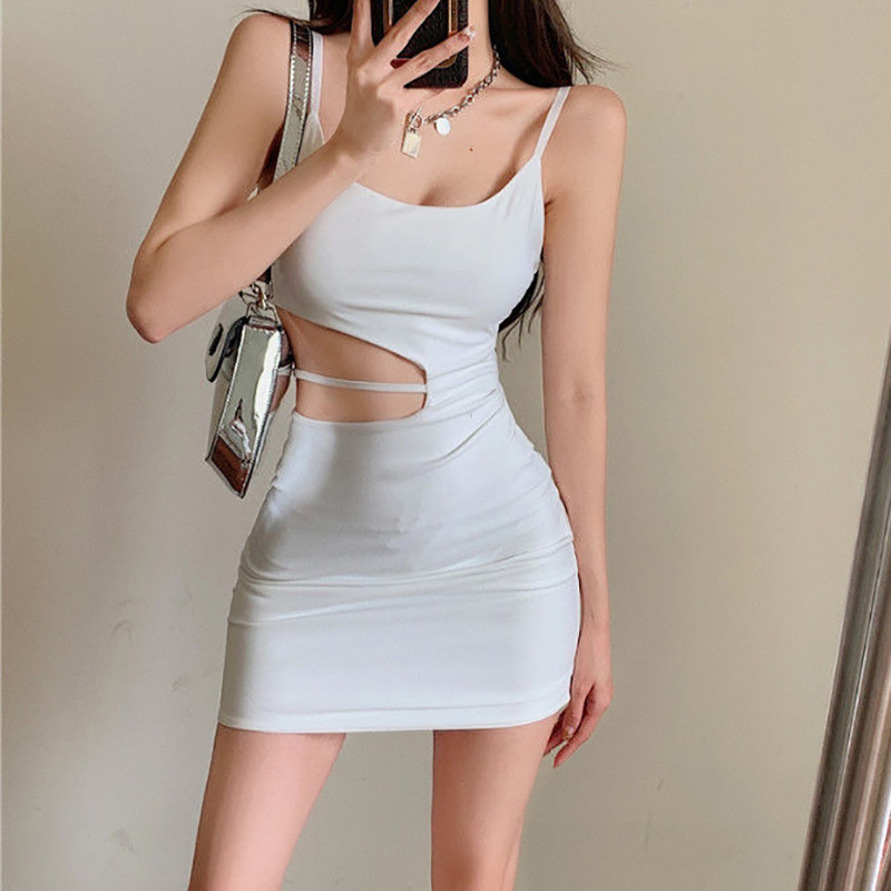 Đầm IELGY dáng ngắn khoét bên hông thời trang mùa hè cho nữ