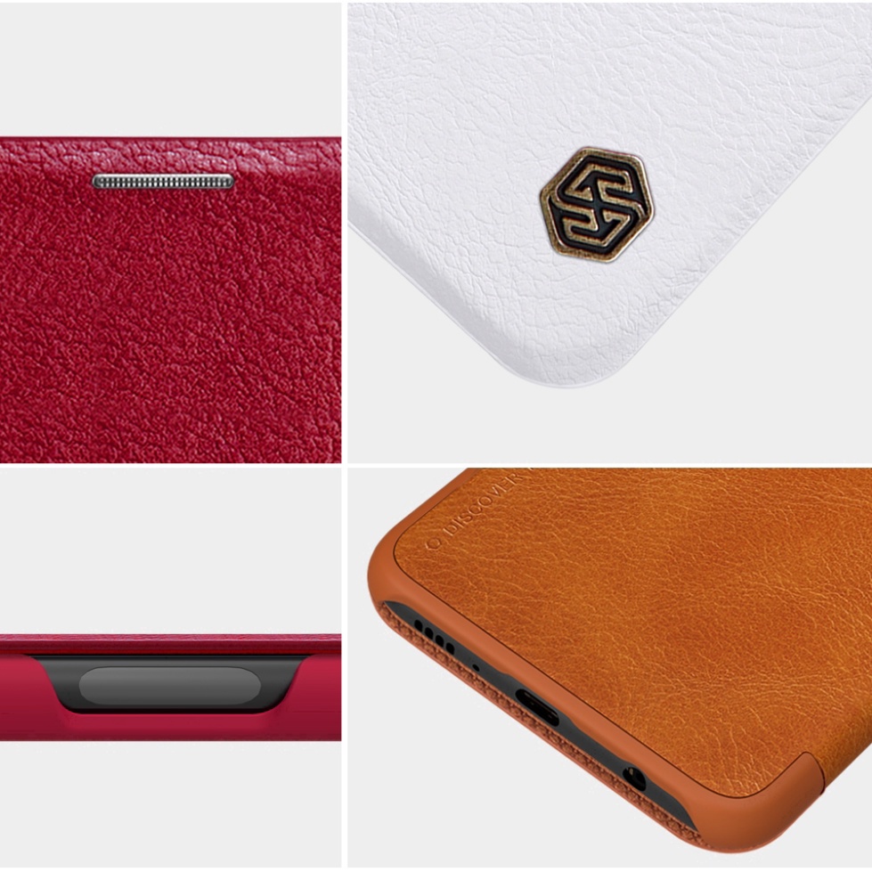 Bao da PU điện thoại NILLKIN có ngăn đựng thẻ cho Samsung Galaxy S10E S10 Lite