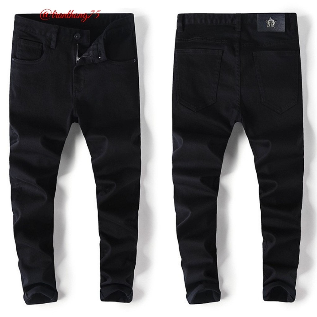 Quần jeans nam đen SKINNY cao cấp Vải đẹp, quần jean đen hình thật giá rẻ và quần nam đẹp | BigBuy360 - bigbuy360.vn