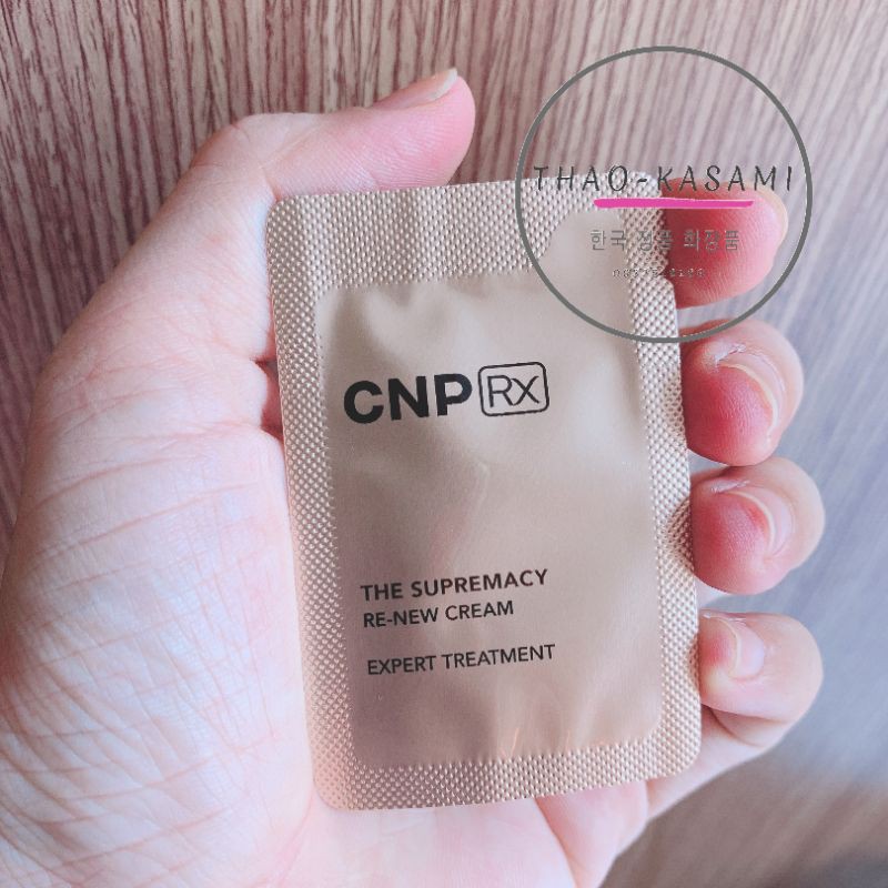 Gói Sample Kem Dưỡng Chuyên Sâu Làm Mới Chống Lão Hoá CNP Laboratory The Supremacy Renew Cream 1ml