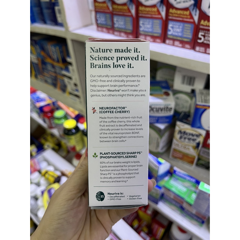 Viên uống Neuriva Brain Supplement Original bổ não tăng cường trí nhớ