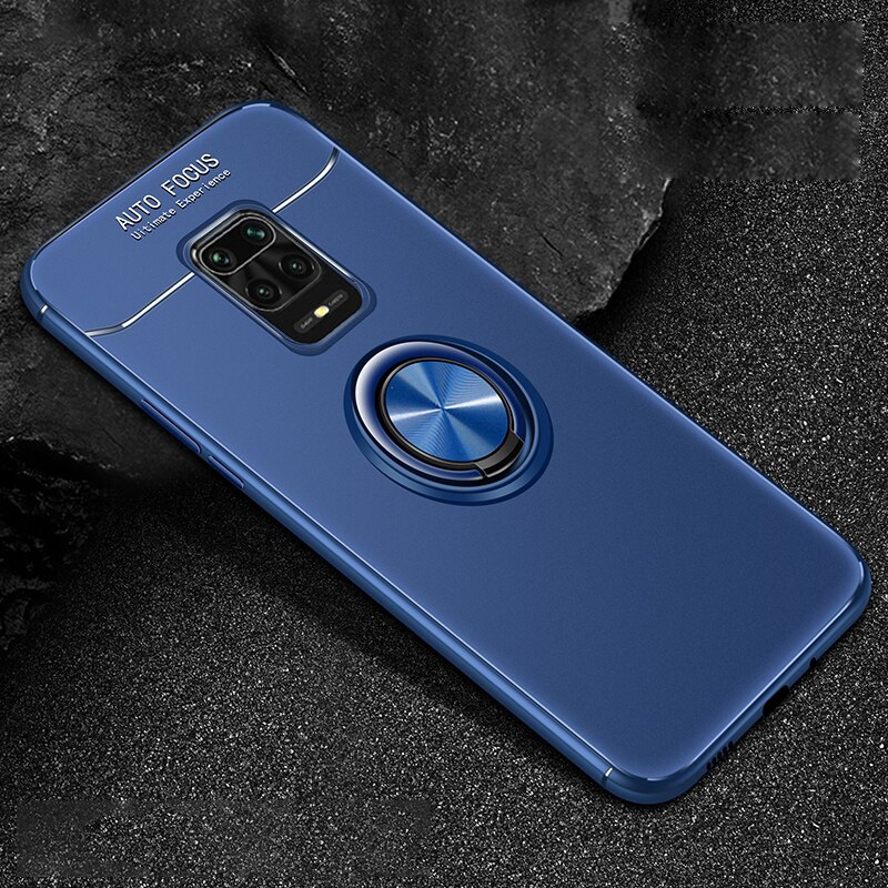 Ốp điện thoại silicon có nhẫn đỡ cho Xiaomi Redmi Note 9S Redmi Note 9 Pro Max