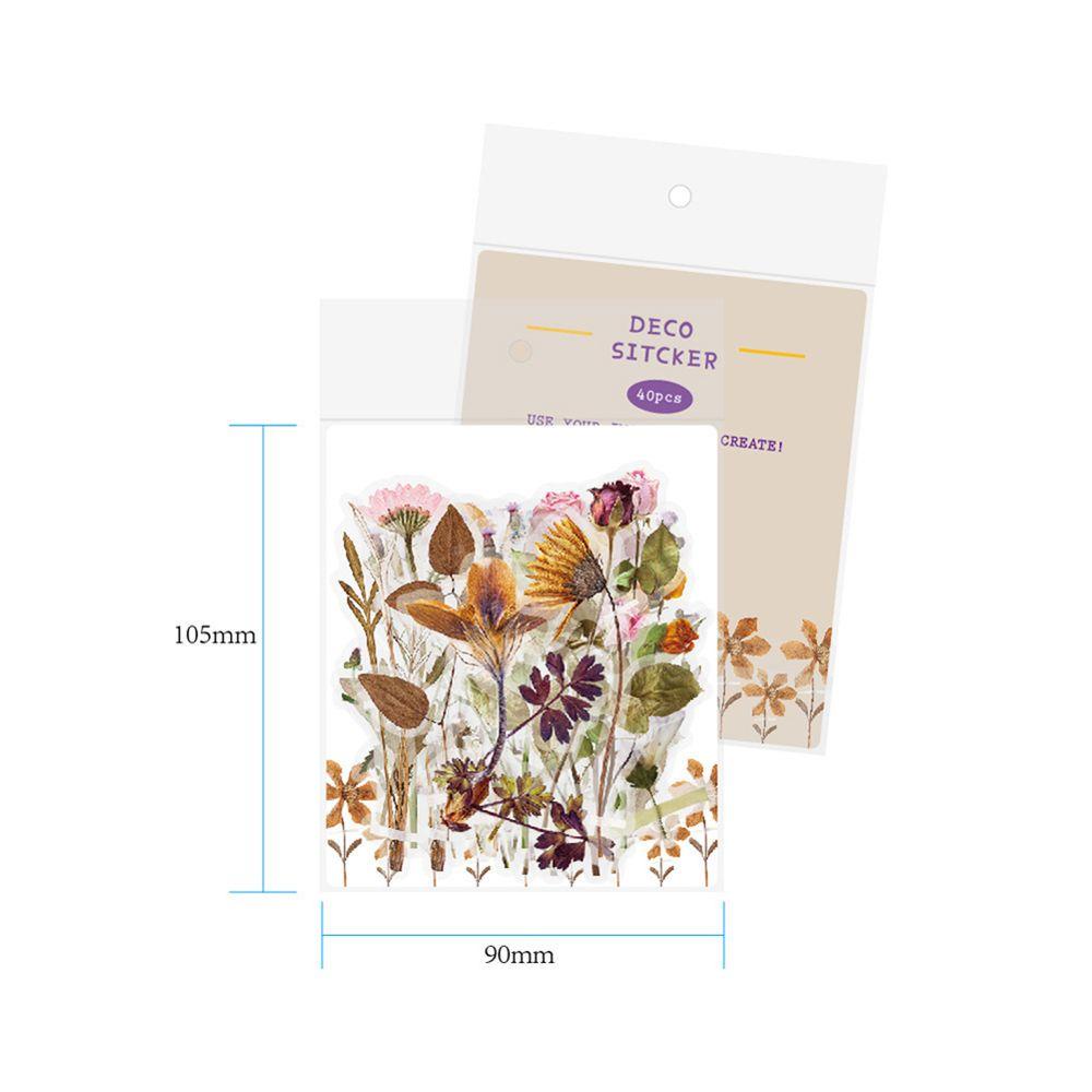 PEWANY Sticker Trong Suốt Chống Thấm Nước Họa Tiết Hoa Dễ Thương Để Trang Trí