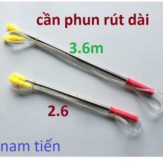 Cần phun tưới dài 3.6m có thể điều chỉnh chiều dài của cần dùng cho máy bơm mini
