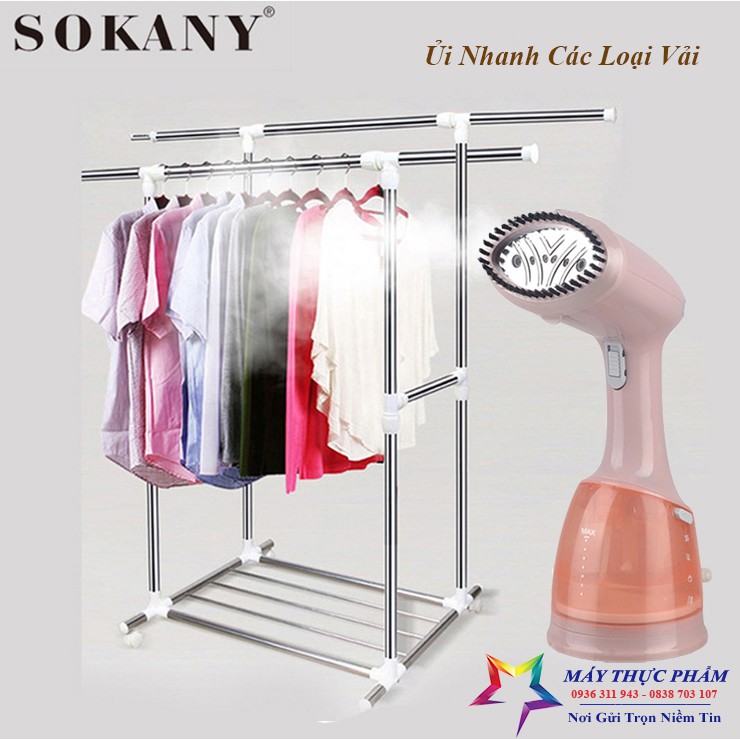 Máy là hơi nước, ủi quần áo cầm tay Chính hãng Sokany HL6016