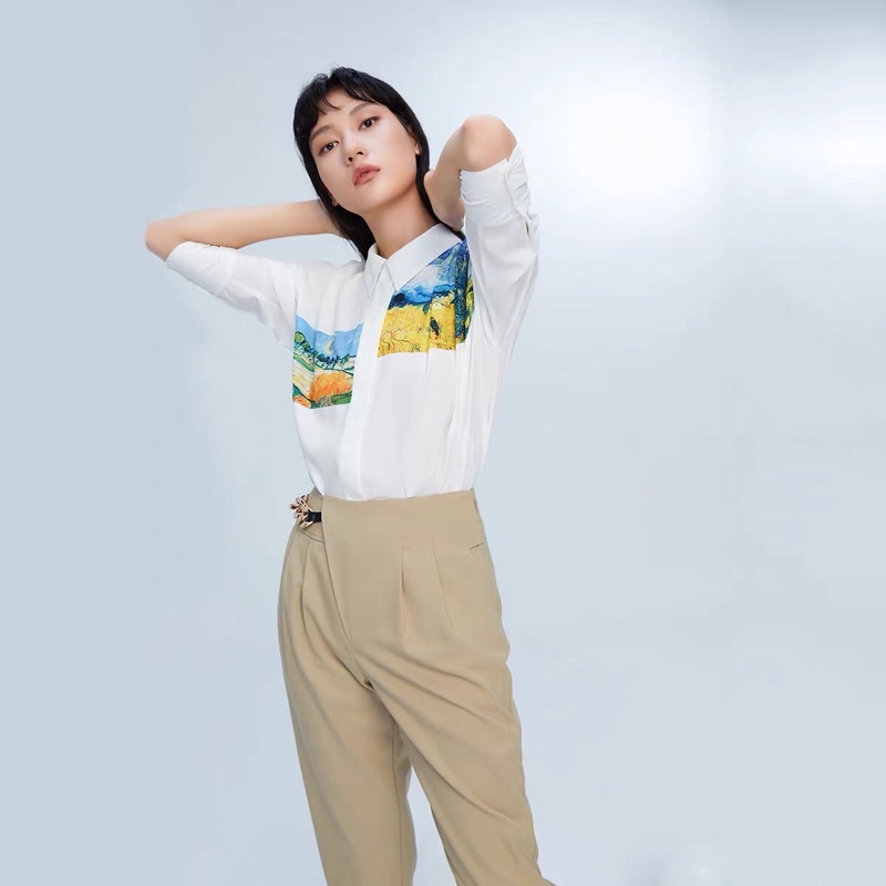 Áo sơ mi hoạ tiết Lily