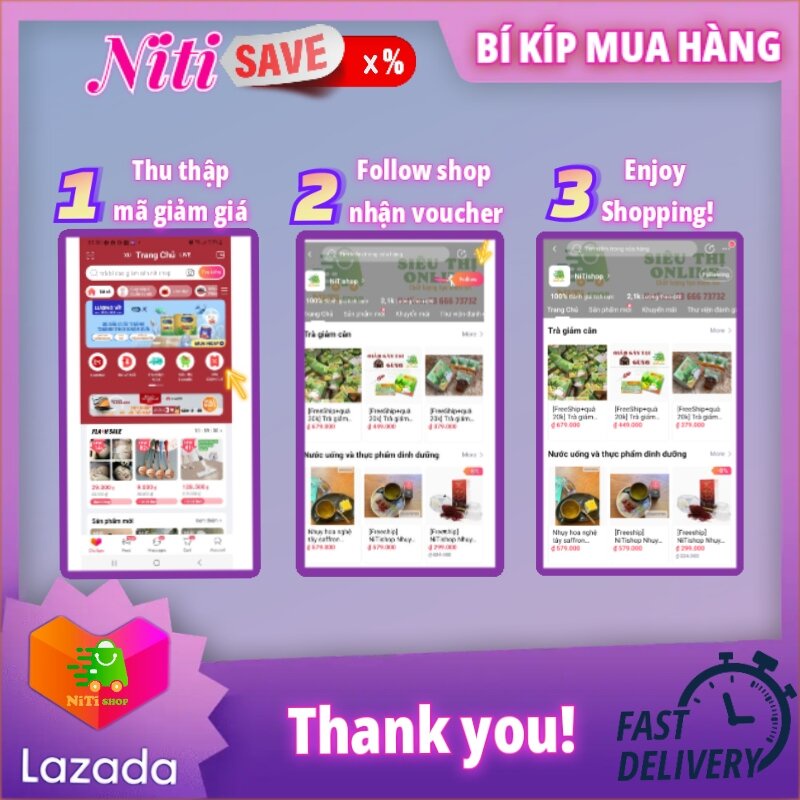 Trà giảm cân bí đao detox NiTishop bí đao giảm cân nhanh Thiên Long