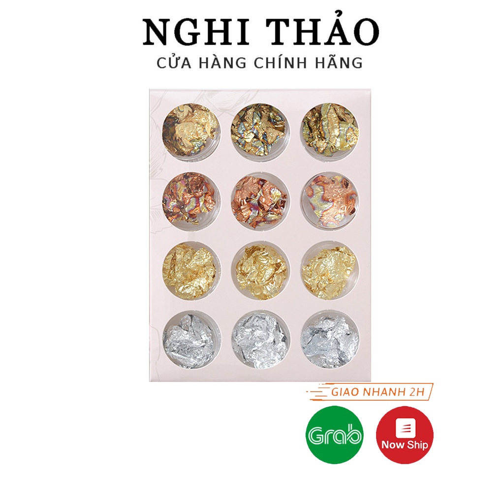 Giấy nhún nail vàng bạc