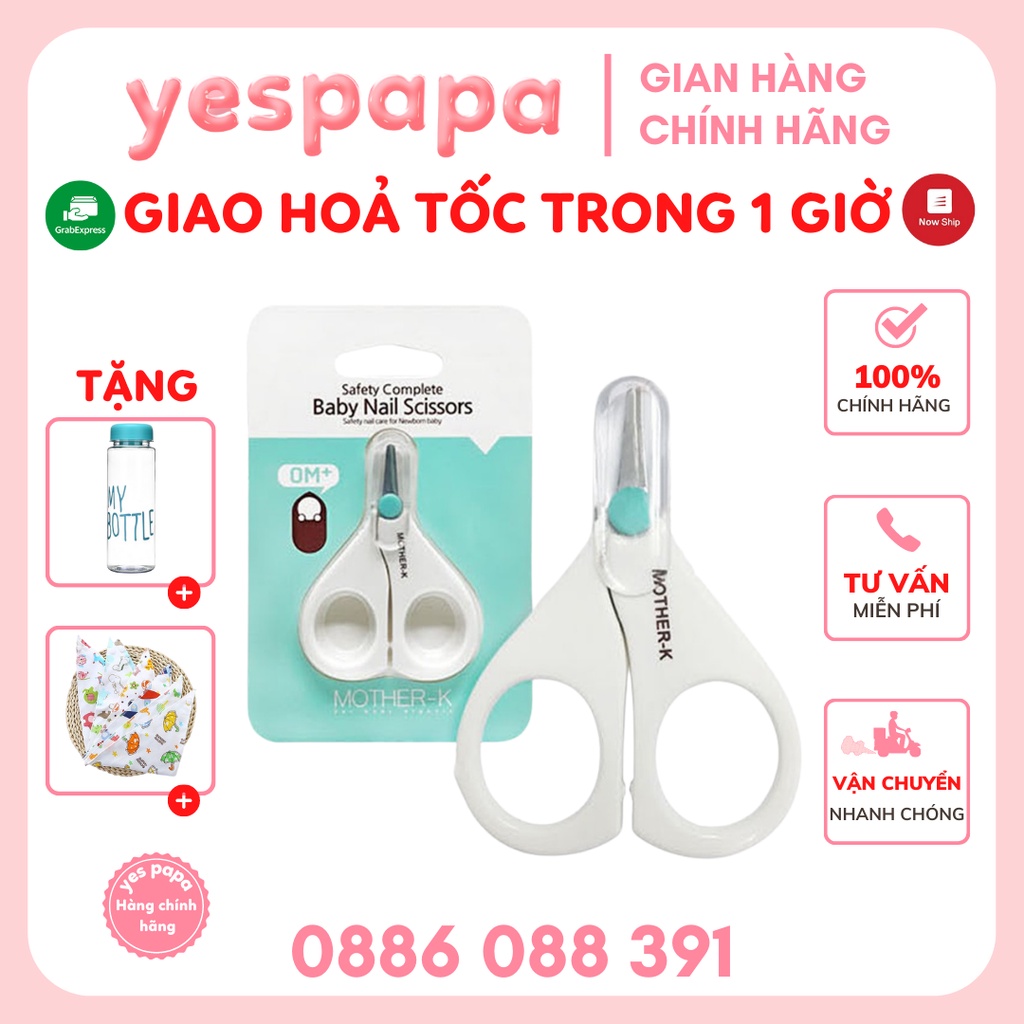 Kéo cắt móng tay sơ sinh Mother-K Hàn Quốc - kéo cắt móng cho bé Mother-K