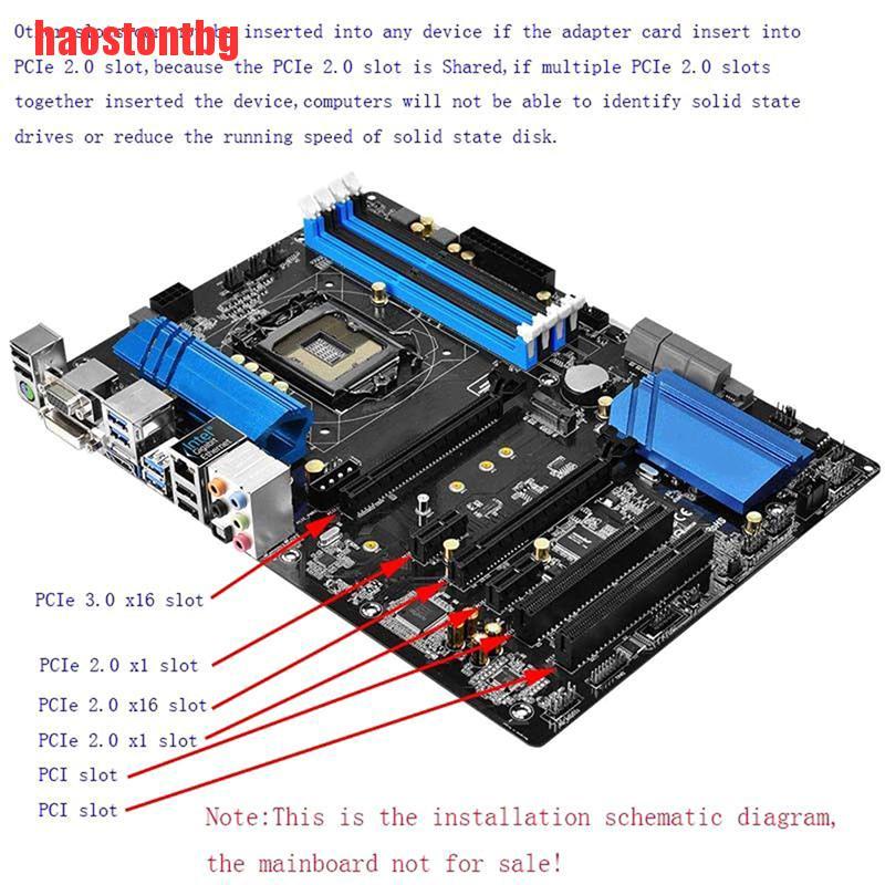 Card Chuyển Đổi Nvme Aaci Pcie X4 M.2 Ngff Ssd Sang Pcie 3.0 X4