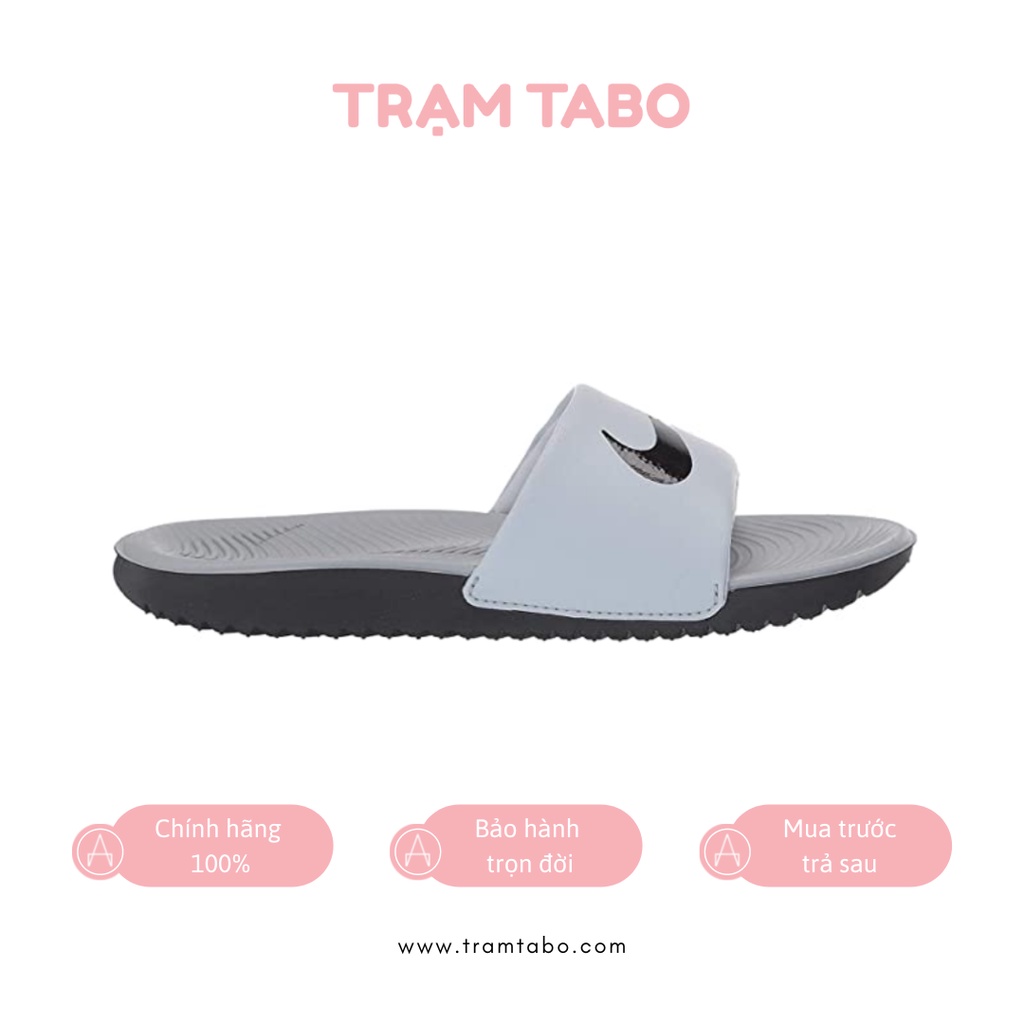 819352-006 - DÉP NỮ NIKE KAWA WOLF GREY BLACK - MÀU XÁM
