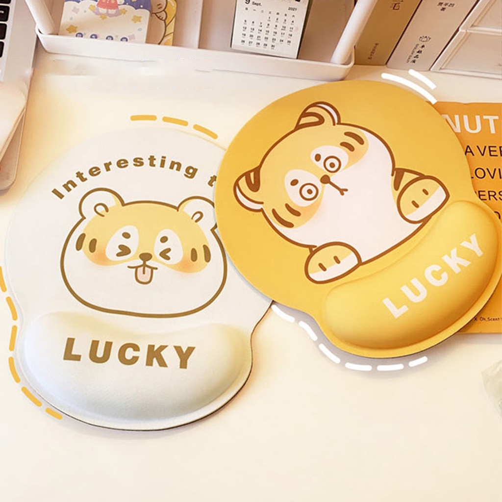 Miếng Lót Chuột Chống Biến Dạng Hình Con Hổ Dễ Thương Dành Cho Gia Đình