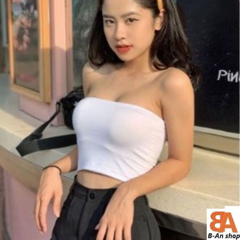 Áo ống cúp ngực croptop thun porip loại 1