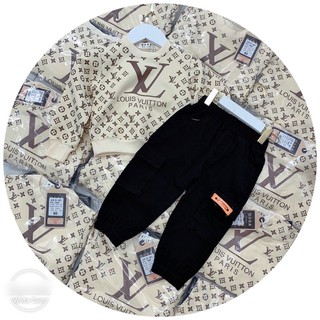 (HÀNG QC) BỘ NV MÀU BE MIX QUẦN JEAN CHO BT