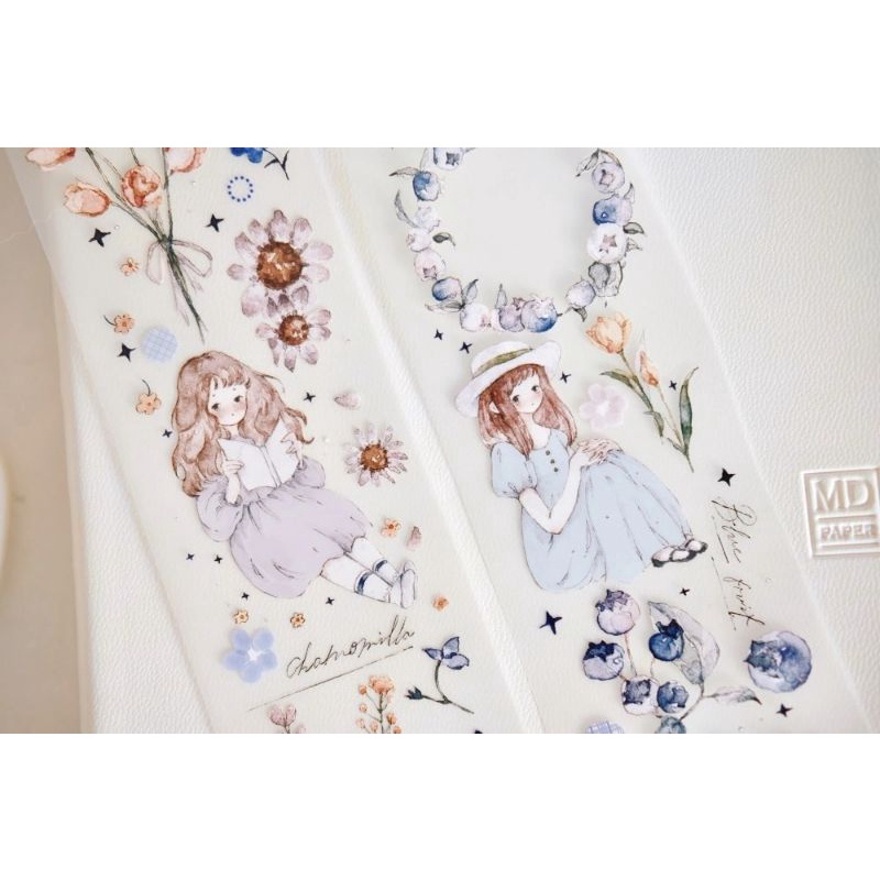 𝓚𝓻𝓲𝓼𝓷𝓪.𝓻𝓸𝓸𝓶 ♡ Freckles Tea vol.1- Chu kì 100cm cuộn băng dán Cô gái "𝑶𝒏𝒐 𝑩𝒆𝒓𝒓𝒚" xinh xắn